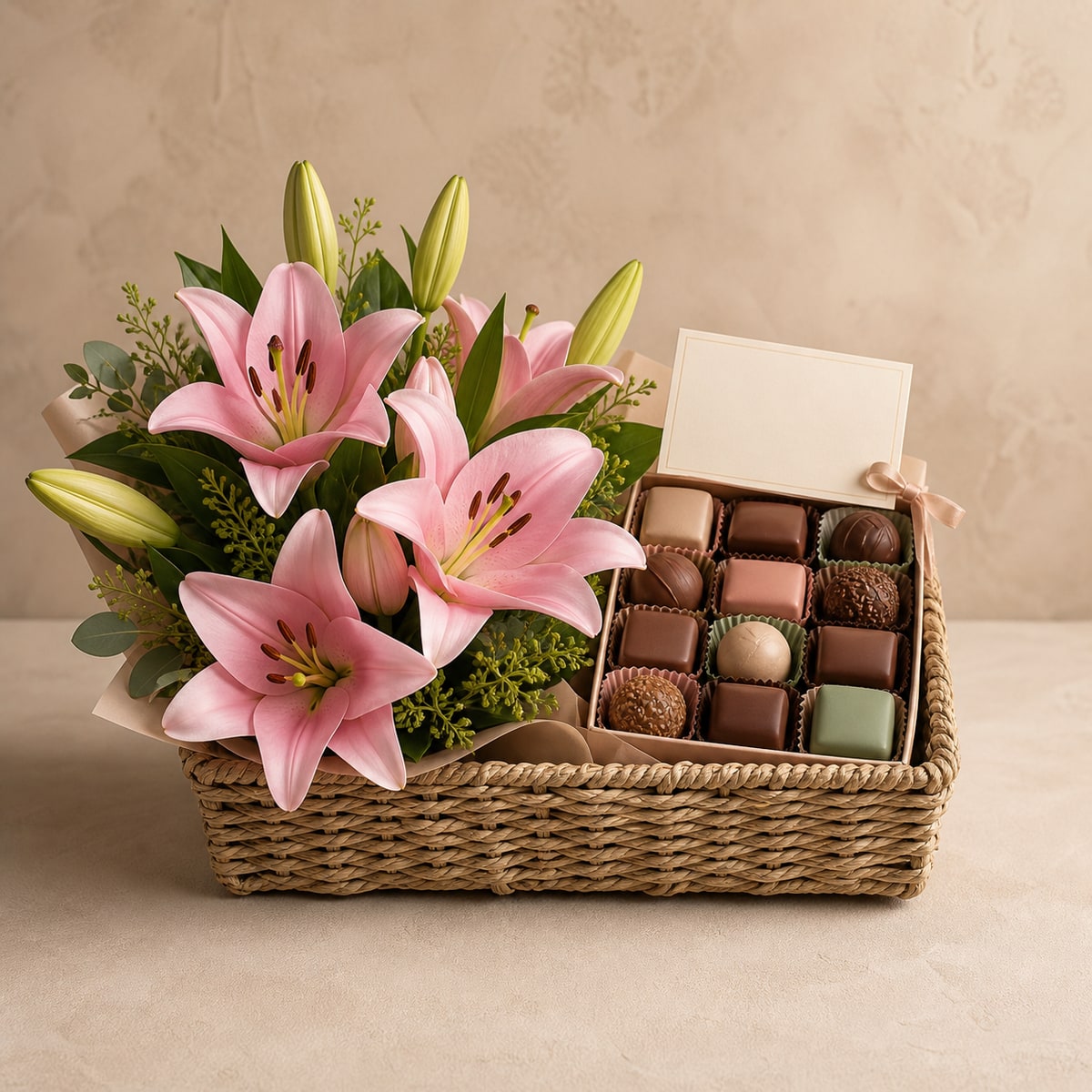 Lily & Chocolate Celebration Hamper